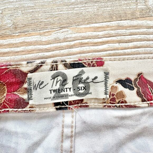 Free People We The Free Float On Floral Cropped Flare Pants | Size 26 - Picture 2 of 8